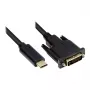 Alcasa GC-M0110 Video kabeļa adapteris 2 m USB Type-C DVI-D melns (GC-M0110)