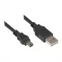 Good Connections savienojuma kabelis USB 2.0 EASY Plug A uz Mini-B spraudnis - melns - 0,5m