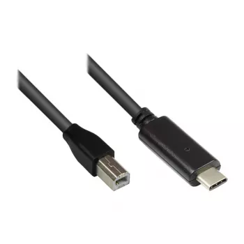 Good Connections USB2.0 kabelis C-B melns 1m