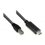 Good Connections USB2.0 kabelis C-B melns 1m