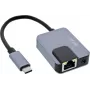 Tīkla adapteris InLine 33382I — Gigabit Ethernet, USB-C 3-in-1 (Ethernet, Audio, PD)