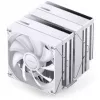 CPU dzesētājs Jonsbo CB80 Dual-Tower ar 2×120mm PWM ARGB ventilatoriem — balts