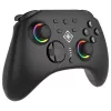 Spēļu kontrolieris Deltaco GAM-198 Melns — Bluetooth un USB (Type-C) priekš Nintendo Switch, Switch 2, Switch OLED, Android, PC