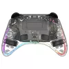 Spēļu kontrolieris Deltaco Gaming GAM-198-T caurspīdīgs Bluetooth/USB USB-C, paredzēts Nintendo Switch, Switch 2, Switch OLED, Android, PC