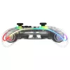Spēļu kontrolieris Deltaco Gaming GAM-198-T caurspīdīgs Bluetooth/USB USB-C, paredzēts Nintendo Switch, Switch 2, Switch OLED, Android, PC
