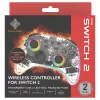Spēļu kontrolieris Deltaco Gaming GAM-198-T caurspīdīgs Bluetooth/USB USB-C, paredzēts Nintendo Switch, Switch 2, Switch OLED, Android, PC