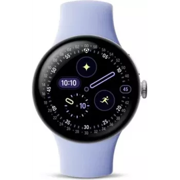 Google Pixel Watch 4 LTE 41mm Pulēts sudraba / Iris, GA10839-EU (GA10839-EU)