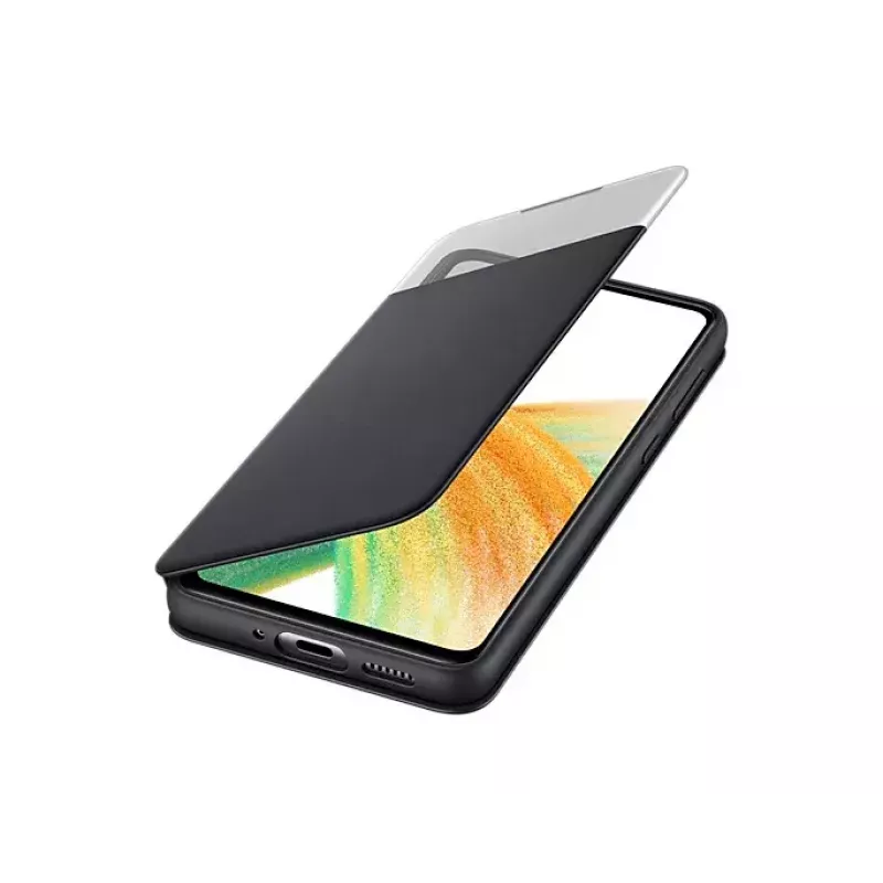 Samsung EF-EA336PBEGEW maciņš-apvalks Galaxy A33 5G, saderīgs ar 6,4 collu ekrāniem, melns, 1 kartes kabatiņa