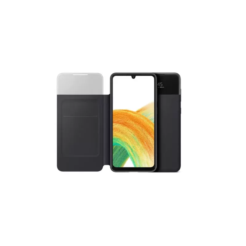 Samsung EF-EA336PBEGEW maciņš-apvalks Galaxy A33 5G, saderīgs ar 6,4 collu ekrāniem, melns, 1 kartes kabatiņa