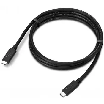 USB kabelis Lenovo USB4 Gen 2x2 4X91U92143, USB‑C uz USB‑C, 1,5 m, 20 Gbit/s, melns