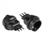 spraudņa adapteris Itālijas tīkla spraudnis Tips L (CEI 23-16, taisns) uz iezemētu kontaktligzdu Tips F (CEE 7/3, taisns), melns, Good Connections® (PA-6502S)
