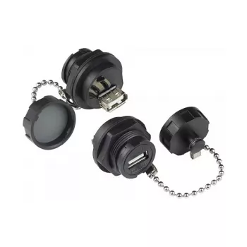 Good Connections IC04-U205 - USB A - melna - sieviešu - taisna - polibutilēntereftalāts (PBT) - polivinilhlorīds (PVC) - IP65 - IP67