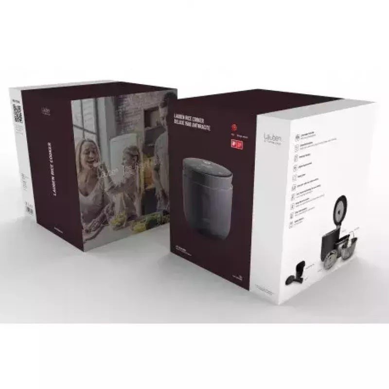 Rīsu vārītājs Lauben LBNRCD1500AT 1,5L 500W melns