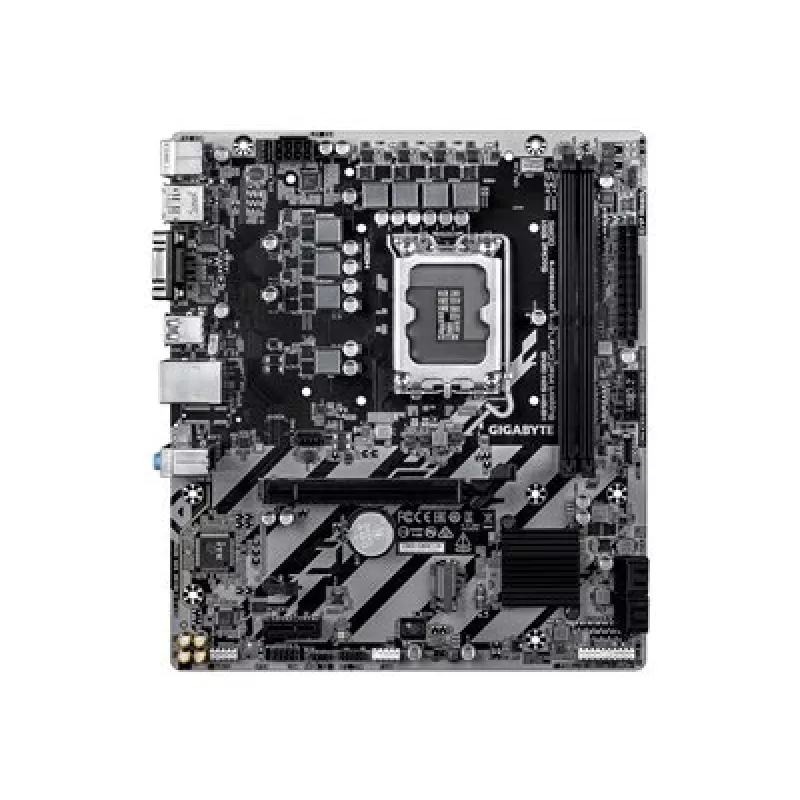 GIGABYTE H810M S2H GEN5 Micro ATX mātesplate — LGA 1851, Intel H810, 2×DIMM DDR5 līdz 6400 MHz, 1×PCIe 4.0 M.2, 1 GbE