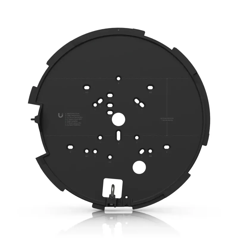 IP drošības kamera UBIQUITI AI Multi Sensor 4 — Kupolveida, Uzstādīšana pie griestiem, 3840×2160, 360° skata leņķis, Vadu, Melna