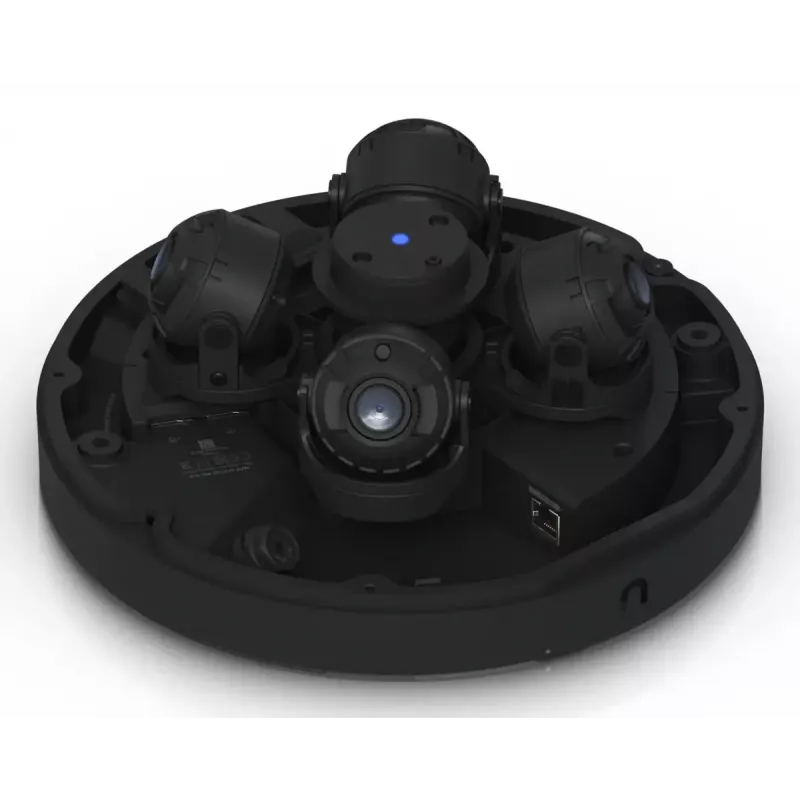 IP drošības kamera UBIQUITI AI Multi Sensor 4 — Kupolveida, Uzstādīšana pie griestiem, 3840×2160, 360° skata leņķis, Vadu, Melna