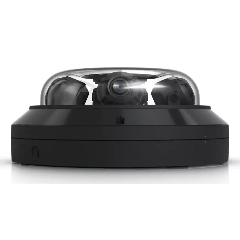 IP drošības kamera UBIQUITI AI Multi Sensor 4 — Kupolveida, Uzstādīšana pie griestiem, 3840×2160, 360° skata leņķis, Vadu, Melna