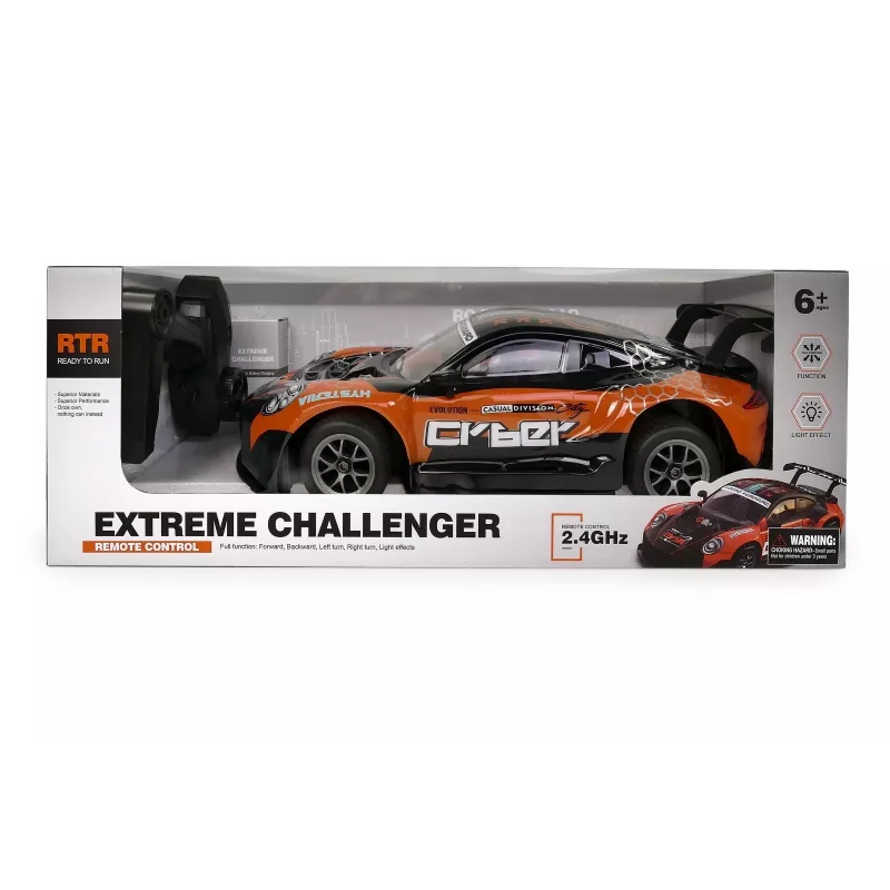 Radiovadāms auto Artyk Car R/C oranžs – ar baterijām darbināma rotaļlietu automašīna, modelis 176982