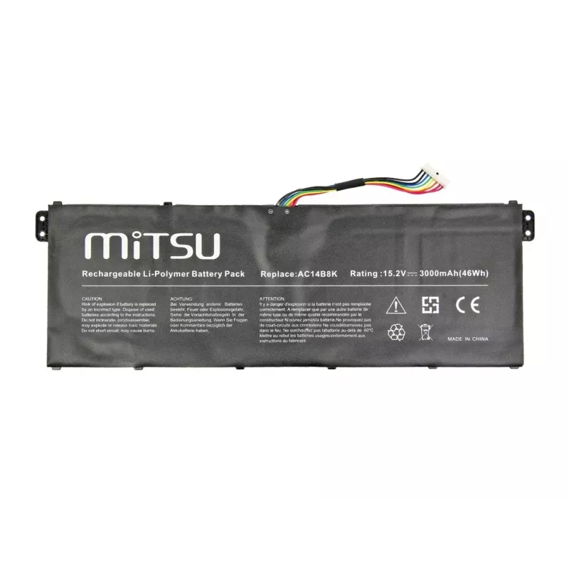 Baterija MITSU BC/AC-E3 Acer klēpjdatoriem 2200 mAh 33 Wh 15,2 V