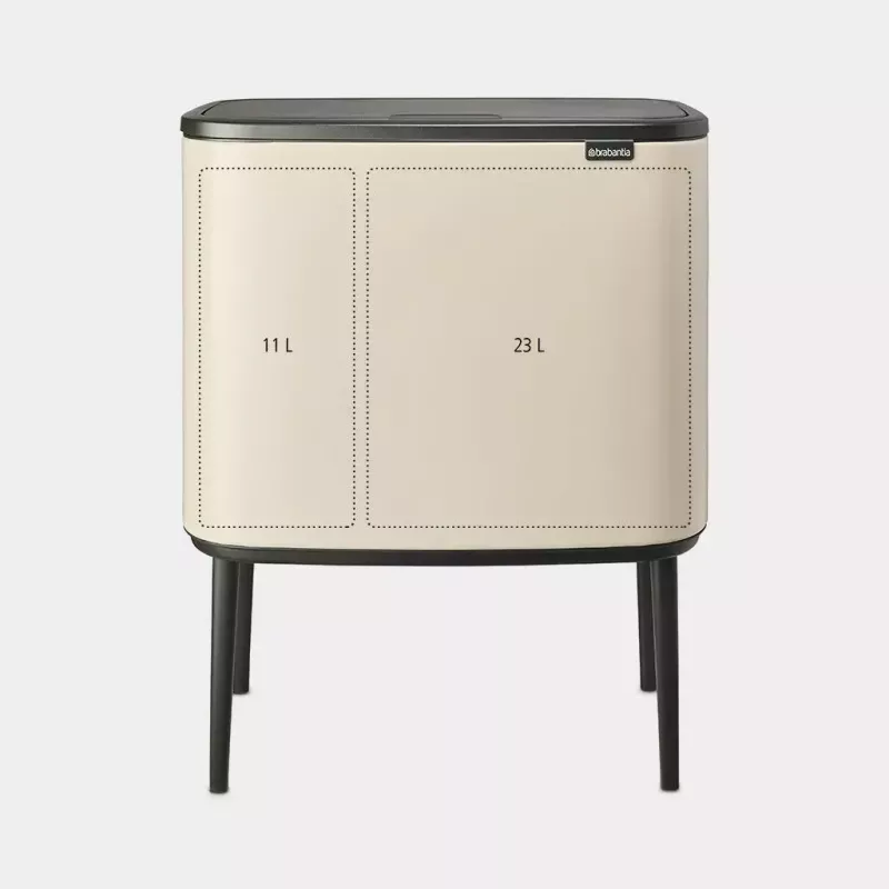Brabantia Bo Touch tvertne 34 L 2 grozi bēša platums 540 mm dziļums 312 mm augstums 680 mm