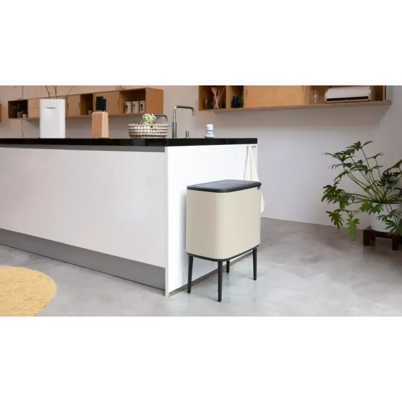 Brabantia Bo Touch tvertne 34 L 2 grozi bēša platums 540 mm dziļums 312 mm augstums 680 mm