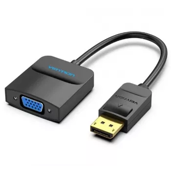 I/O adapteris DP uz VGA / 0,15 m melns Hbfbb Vention