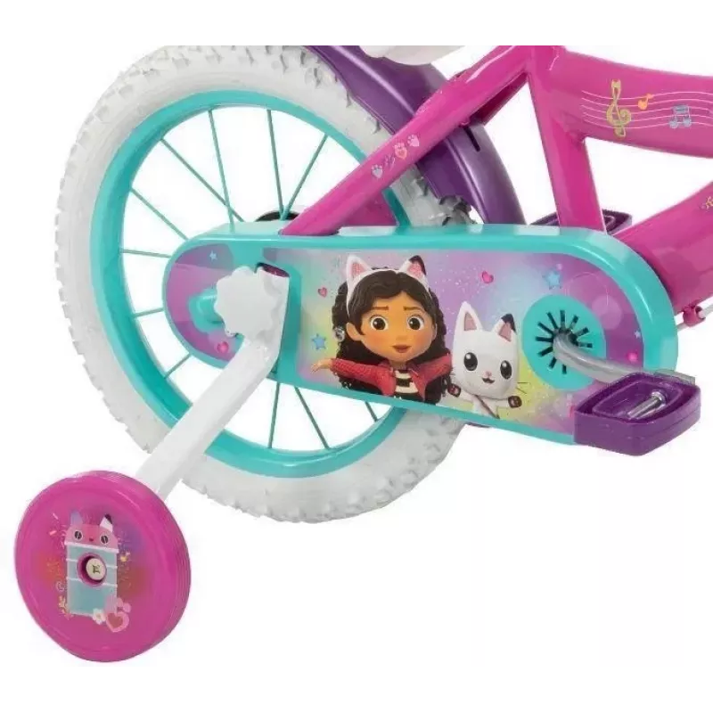 Bērnu velosipēds HUFFY Gabbys 16 collu G — 16 collu riteņu bērnu velosipēds, vienpārnesumu, kājas bremze