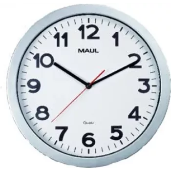 Jakob Maul GmbH sienas pulkstenis MAULstep O 35 cm sudraba (9053695)