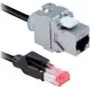 Ethernet komutācijas kabelis Bachmann CAT6a RJ45 5 m — Cat6a, RJ-45 savienotāji, niķelēti kontakti, 10 Gbps