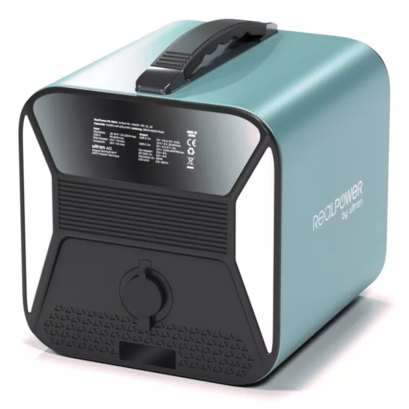 Pārnēsājamā elektrostacija RealPower PS-300C 76800 mAh