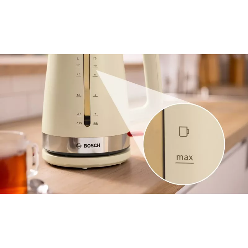 Bosch MyMoment elektriskā tējkanna 1,7 L 2400 W krēma krāsā