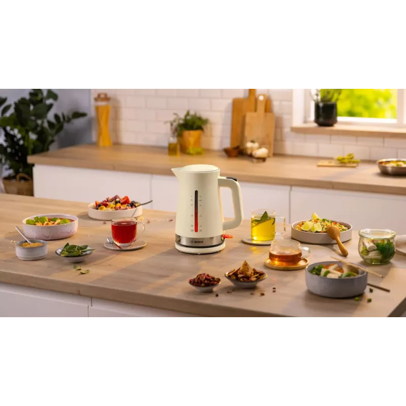 Bosch MyMoment elektriskā tējkanna 1,7 L 2400 W krēma krāsā