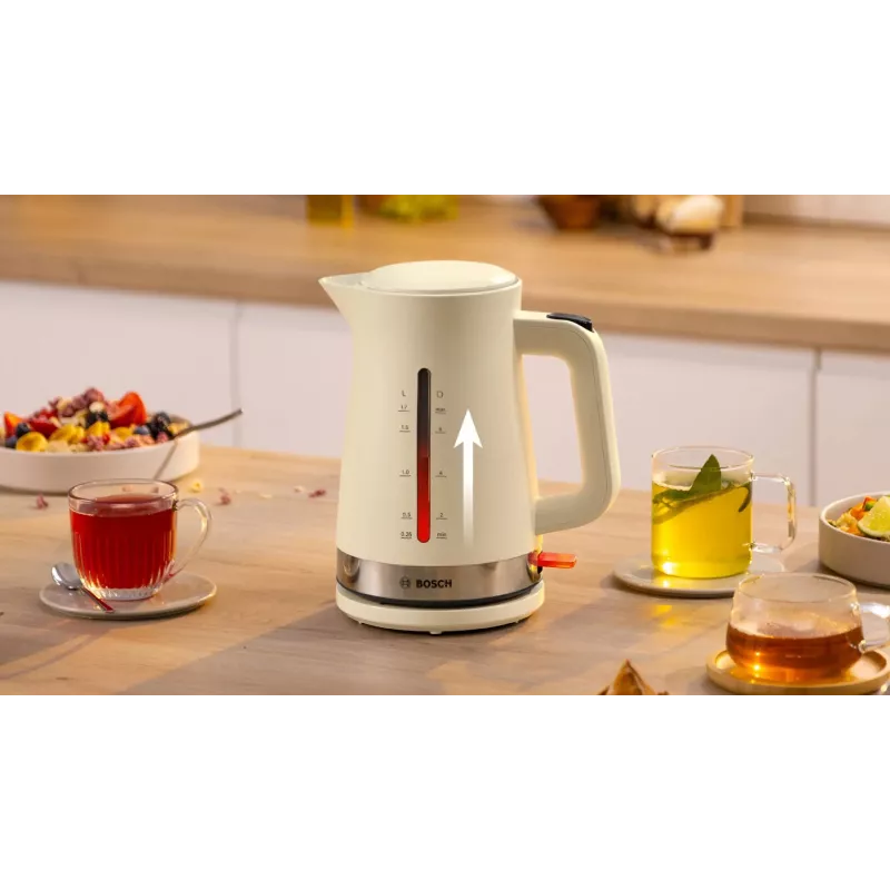 Bosch MyMoment elektriskā tējkanna 1,7 L 2400 W krēma krāsā