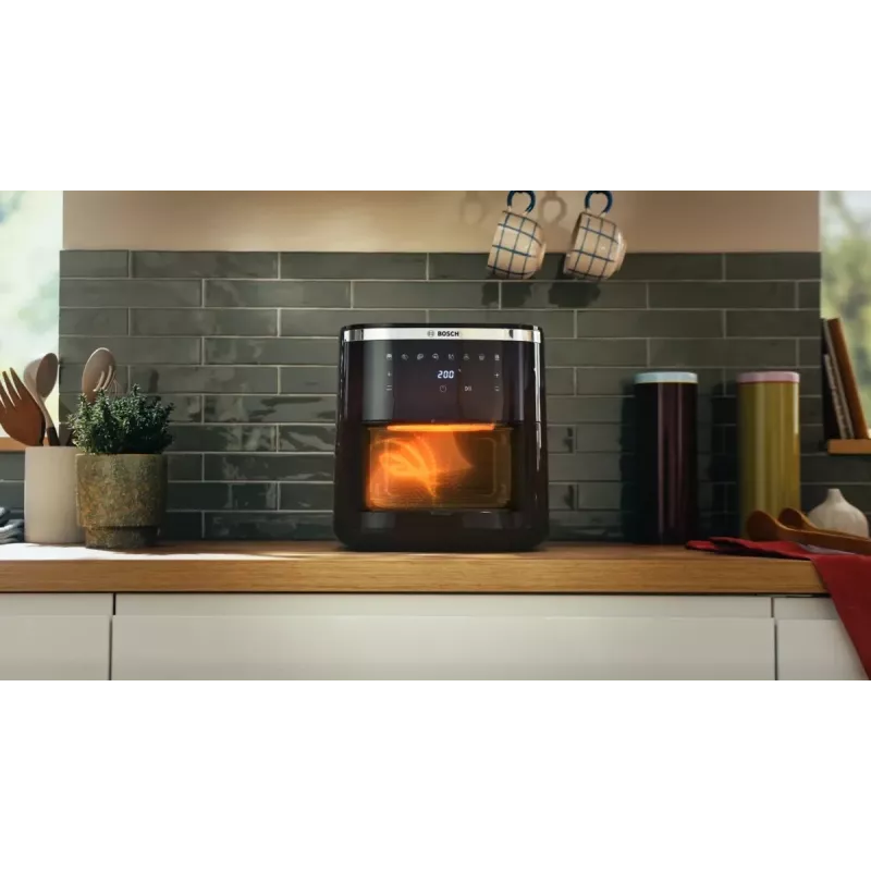 Bosch Serie 6 MAFS2671B fritieris Viena 7,2 L Brīvi stāvošs 1800 W Karstā gaisa fritieris Melns