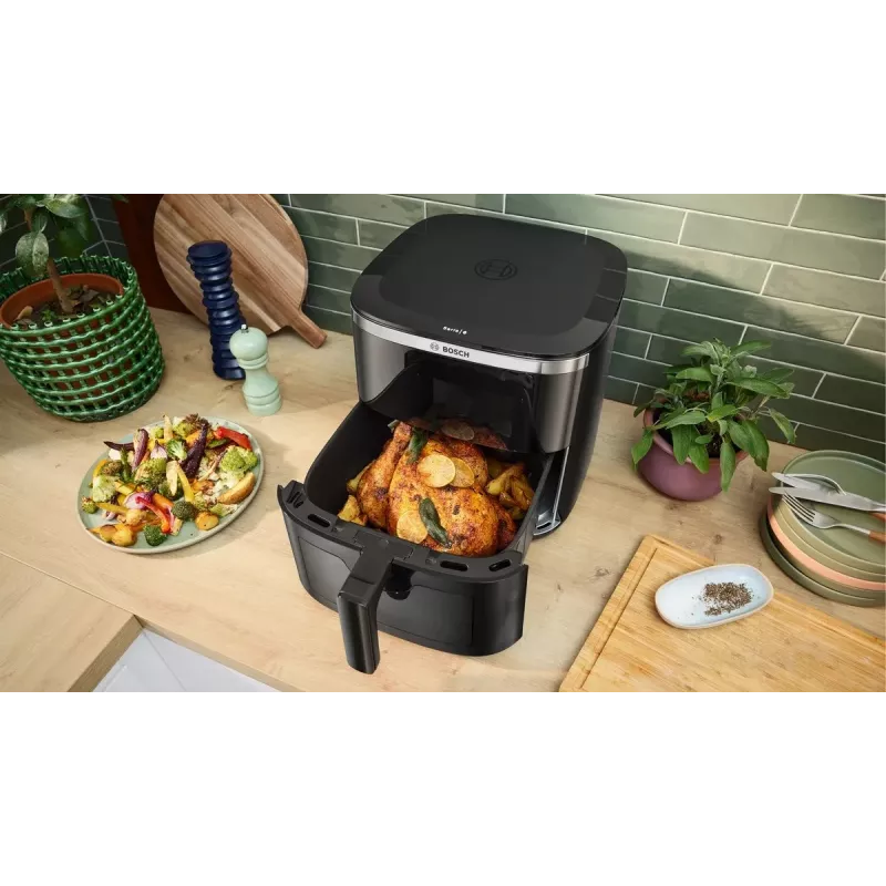 Bosch Serie 6 MAFS2671B fritieris Viena 7,2 L Brīvi stāvošs 1800 W Karstā gaisa fritieris Melns