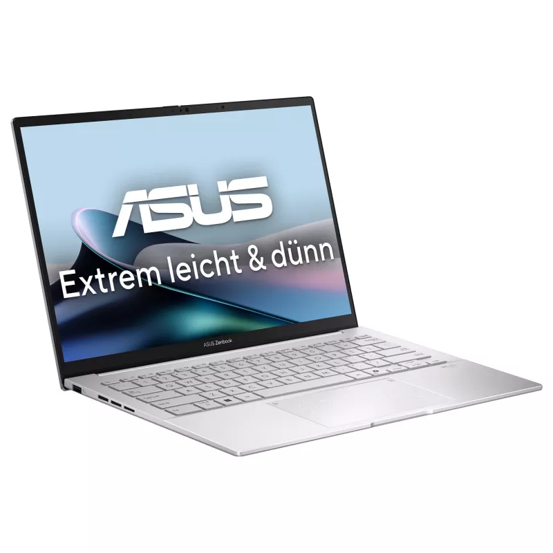 ASUS Zenbook 14 OLED UX3405CA-ST775X portatīvais dators, Intel Core Ultra 9 285H, 32 GB RAM, 1 TB SSD, 14 collu WQXGA+, Windows 11 Pro, sudraba
