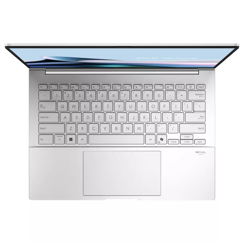 ASUS Zenbook 14 OLED UX3405CA-ST775X portatīvais dators, Intel Core Ultra 9 285H, 32 GB RAM, 1 TB SSD, 14 collu WQXGA+, Windows 11 Pro, sudraba