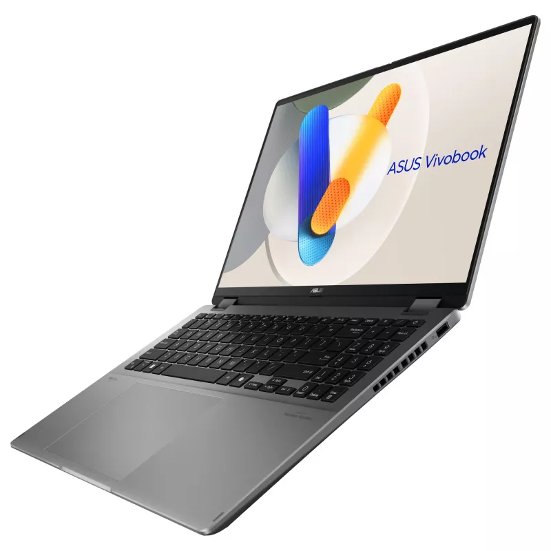 ASUS Vivobook 16 Flip TP3607SA-SI155W 2-in-1 klēpjdators, Intel Core Ultra 7 256V, 16 collas WUXGA skārienjūtīgs ekrāns, 16 GB RAM, 1 TB SSD, Windows 11 Home, pelēks