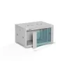 Sienas montāžas 19 collu plaukts A-LAN ALANTEC 6U 600x450 mm, tērauds, rūdīta stikla durvis, aizslēdzams, pelēks