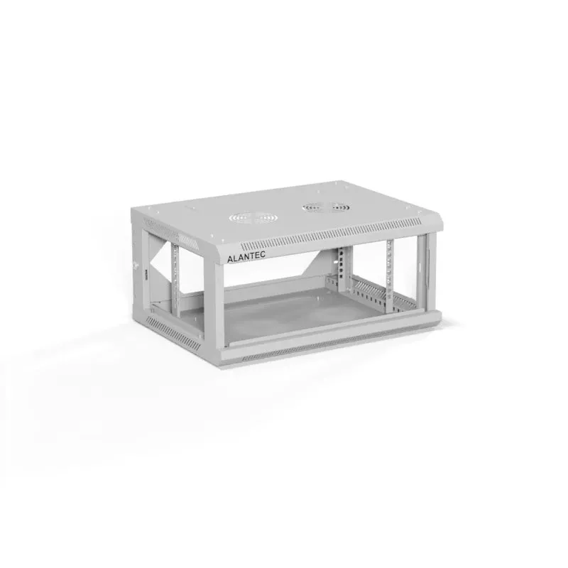 ALANTEC 19 4U 600x450 pie sienas stiprināms skapis, pelēks