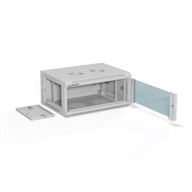 ALANTEC 19 4U 600x450 pie sienas stiprināms skapis, pelēks