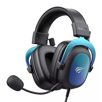HAVIT H2002U PRO Bluetooth spēļu austiņas ar mikrofonu, melnas/zilas