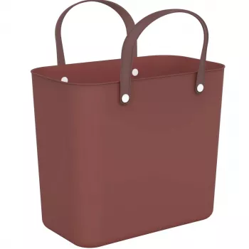 Rotho Multibag Albula Style 25L veļas grozs, dzelzs sarkans