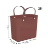 Rotho Multibag Albula Style 25L veļas grozs, dzelzs sarkans