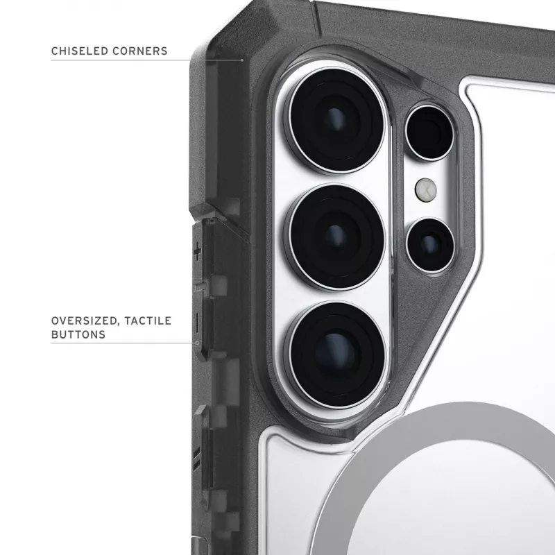 UAG Urban Armor Gear Trooper Case ar Magnet Module | Samsung Galaxy S26 Ultra | transparent/ash (pelēka) | 214516114G31 (214516114G31)