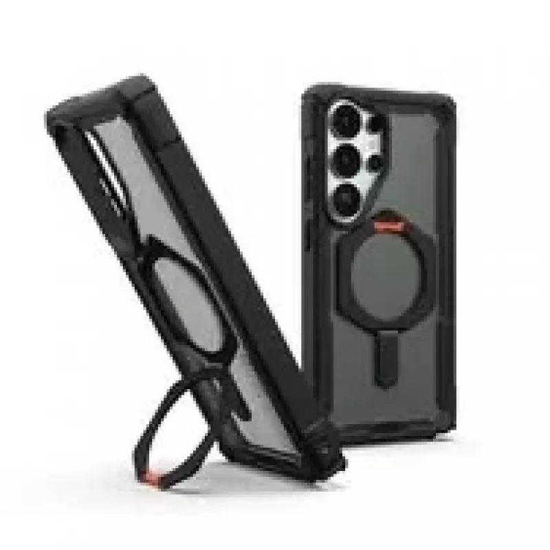 UAG Urban Armor Gear Plasma XTE Kickstand vāciņš ar magnēta moduli | Samsung Galaxy S26 Ultra | Melns/oranžs | 214522114097 (214522114097)