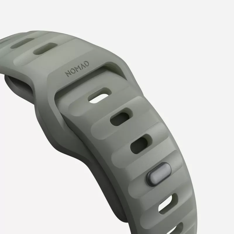 Nomad Sport Band pelēka Rubber for Smartwatch, Width 21.5 mm, Wrist 160–195 mm
