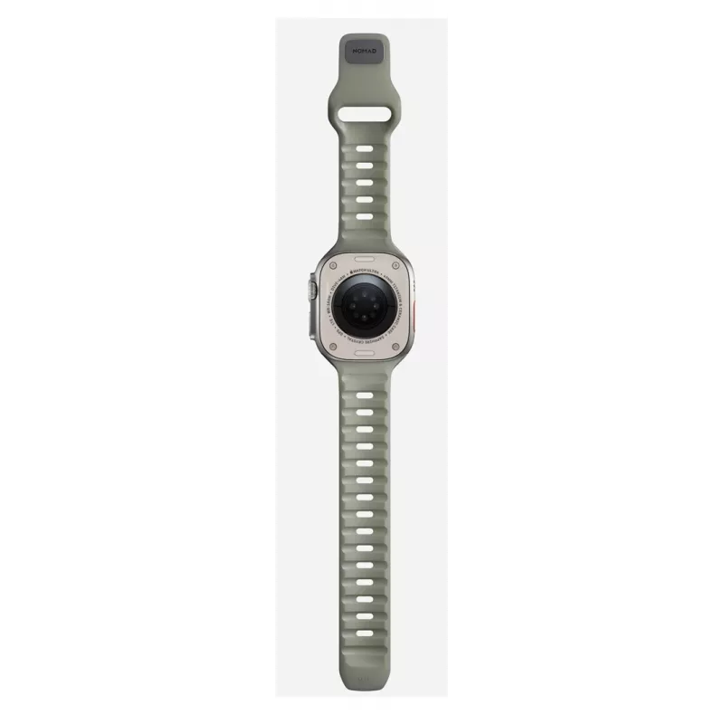 Nomad Sport Band pelēka Rubber for Smartwatch, Width 21.5 mm, Wrist 160–195 mm