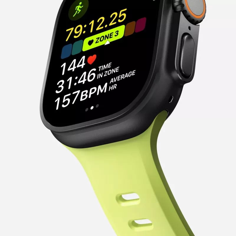 NOMAD Tempo Band - siksna Apple Watch 49mm ar FKM (lumen)