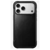Mobilā tālruņa maciņš Nomad Rugged Leather vāciņš iPhone 17 Pro Max, vāciņš, āda + TPU + PC, piemērots 17,5 cm (6,9 collu) ekrānam, melns